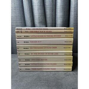 LITTLE HOUSE ON THE PRAIRIE Yellow Laura Ingalls Wilder 1971 Lot of 9 Books PB